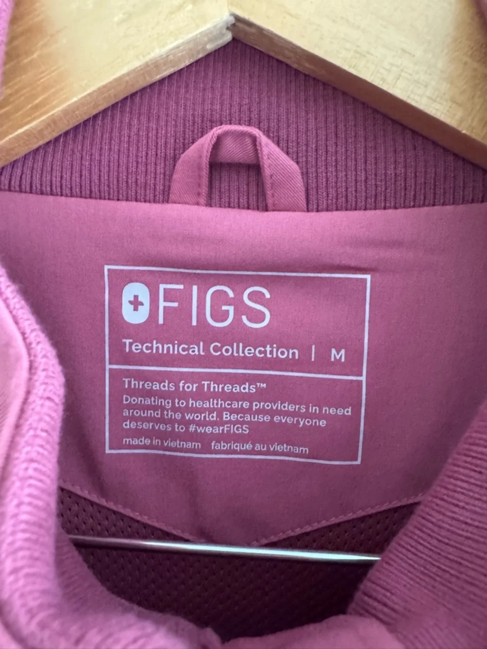 Figs Men's Pink Scrub Jacket
